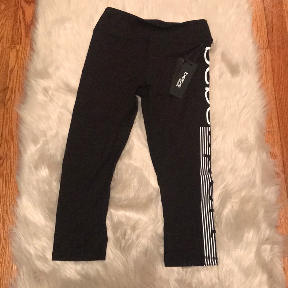 NWT Bebe sport crop leggings
